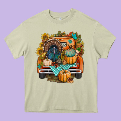 Thanksgiving Truck Bbs Heavy Core Tee Designed By Bundleandbundleshop