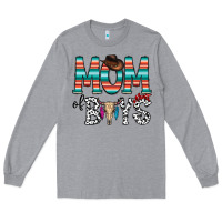 Heather Grey mom of boys Long Sleeve Tee - CowhideDigitalArt