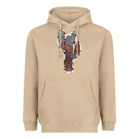 Mushroom Cowhide Old Cactus Heavyweight Hoodie - RanaPortraitStore