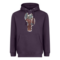 Plum Cowhide Old Cactus Heavyweight Hoodie - RanaPortraitStore