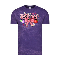 Cloud Purple easter teacher Vintage Tee - CowhideDigitalArt