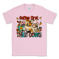 Bubblegum Pink Coffee First Then Cows Classic Tee - FaDigitalArtStudio