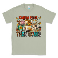 Matcha Coffee First Then Cows Classic Tee - FaDigitalArtStudio