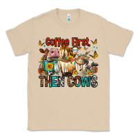 Mushroom Coffee First Then Cows Classic Tee - FaDigitalArtStudio