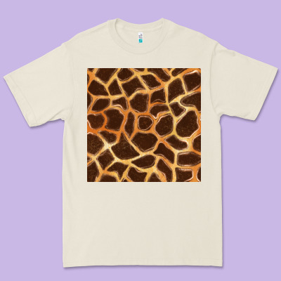 Giraffe Seamless Pattern Premium Tee Designed By Bundleandbundleshop