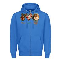 True Royal Peace Love Guinea Pigs Zipper Hoodie - Jasminsmagicworld