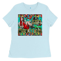 Baby Blue Just A Girl Who Loves Christmas Ladies Tee - CowhideDigitalArt
