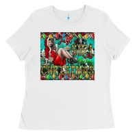White Just A Girl Who Loves Christmas Ladies Tee - CowhideDigitalArt