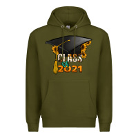 Army Green Class of 2021 Premium Hoodie - Jasminsmagicworld