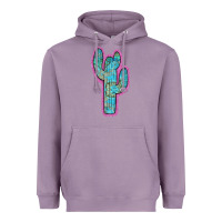 Lavender Western Turquoise Cactus Heavyweight Hoodie - RanaPortraitStore