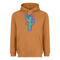 Meerkat Western Turquoise Cactus Heavyweight Hoodie - RanaPortraitStore