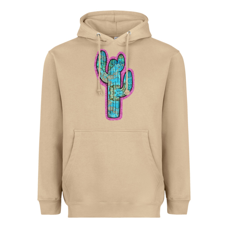 Western Turquoise Cactus Heavyweight Hoodie by RanaPortraitStore | Teevron