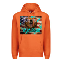 Carrot papa bear american flag  tumbler Premium Hoodie - BarkalooDesign