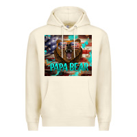 Papa Bear American Flag  Tumbler Premium Hoodie | Teevron