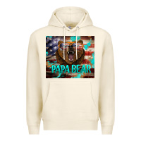 Tofu papa bear american flag  tumbler Premium Hoodie - BarkalooDesign