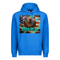 True Royal papa bear american flag  tumbler Premium Hoodie - BarkalooDesign