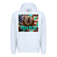 White papa bear american flag  tumbler Premium Hoodie - BarkalooDesign