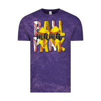 Cloud Purple ball park mama Vintage Tee - CowhideDigitalArt