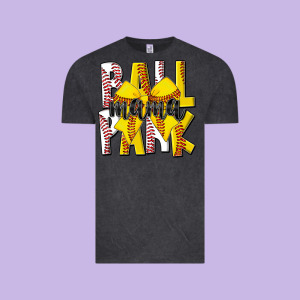 Ball Park Mama Vintage Tee Designed By Cowhidedigitalart