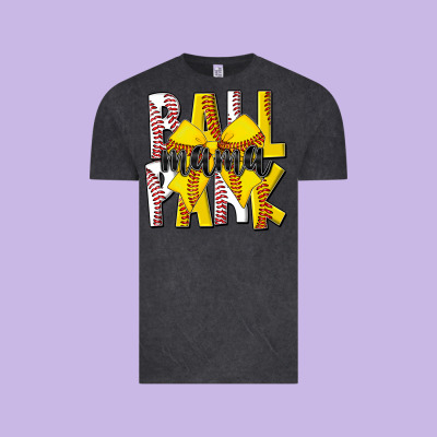 Ball Park Mama Vintage Tee Designed By Cowhidedigitalart