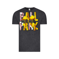 Vintage Black ball park mama Vintage Tee - CowhideDigitalArt