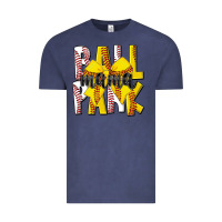 Vintage Denim ball park mama Vintage Tee - CowhideDigitalArt