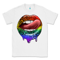 White rainbow lips pride Classic Tee - FaDigitalArtStudio