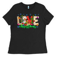 Black love Christmas Ladies Tee - CowhideDigitalArt