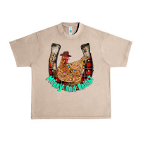 French Oak horseshoe chicken Urban Heavy Tee - CowhideDigitalArt