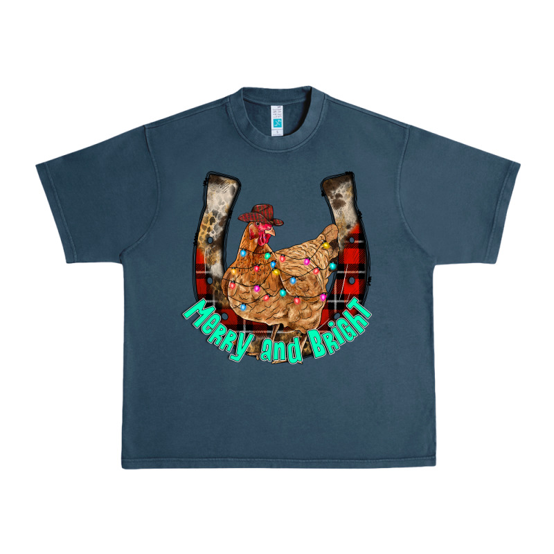 Horseshoe Chicken Urban Heavy Tee by CowhideDigitalArt | Teevron