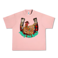 Salmon horseshoe chicken Urban Heavy Tee - CowhideDigitalArt