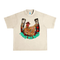 Sandshell horseshoe chicken Urban Heavy Tee - CowhideDigitalArt