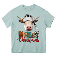 Arona merry christmas hereford cow Heavy Core Tee - RanaPortraitStore