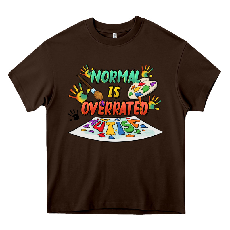 Normal Is Overrated Heavy Core Tee by FaDigitalArtStudio | Teevron