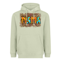 Matcha Leopard Sunflower Mama Heavyweight Hoodie - RanaPortraitStore
