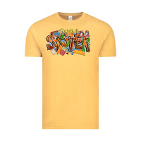 Vintage Mustard basketball sister Vintage Tee - CowhideDigitalArt