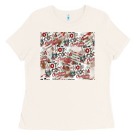 Bone hot cocoa christmas cheer pattern Ladies Tee - CowhideDigitalArt