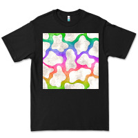 Black watercolor rainbow cow seamless pattern Premium Tee - BundleAndBundleShop