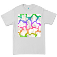 Dove Grey watercolor rainbow cow seamless pattern Premium Tee - BundleAndBundleShop