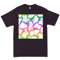 Plum watercolor rainbow cow seamless pattern Premium Tee - BundleAndBundleShop