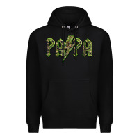 Black papa  lightning camouflage Premium Hoodie - BarkalooDesign