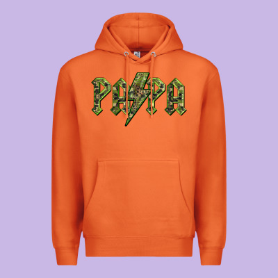 Papa  Lightning Camouflage Premium Hoodie Designed By Barkaloodesign