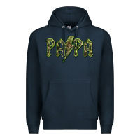 Navy papa  lightning camouflage Premium Hoodie - BarkalooDesign