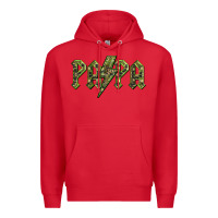 Red papa  lightning camouflage Premium Hoodie - BarkalooDesign