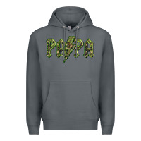 Rock papa  lightning camouflage Premium Hoodie - BarkalooDesign
