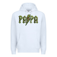 White papa  lightning camouflage Premium Hoodie - BarkalooDesign