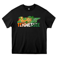 Black tennessee map st patrick's day Heavy Core Tee - FaDigitalArtStudio