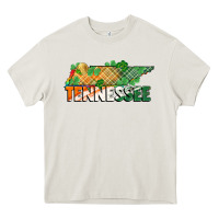 Cream tennessee map st patrick's day Heavy Core Tee - FaDigitalArtStudio