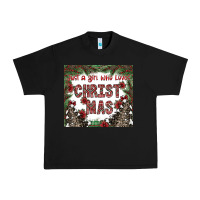 Black just a girl who loves christmas Urban Heavy Tee - CowhideDigitalArt