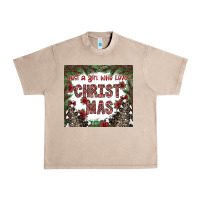 French Oak just a girl who loves christmas Urban Heavy Tee - CowhideDigitalArt